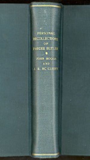 [Gutenberg 12973] • Personal Recollections of Pardee Butler